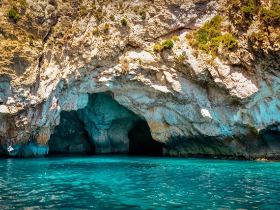 Malta Blue Grotto Caves Sightseeing Open Top Bus