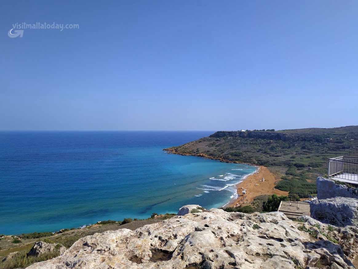 Ramla Bay Calypso Cave View Gozo Malta