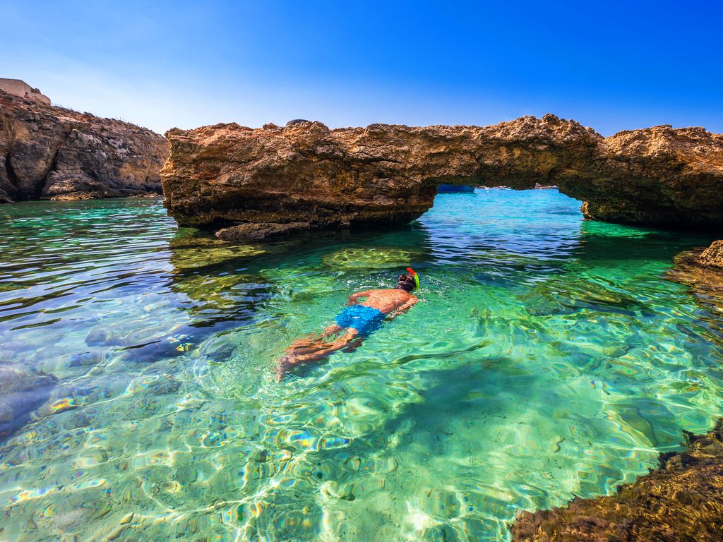 Comino Pływanie Snorkeling Malta Rejs wycieczkowy